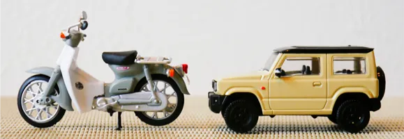 車、バイクの仕分け