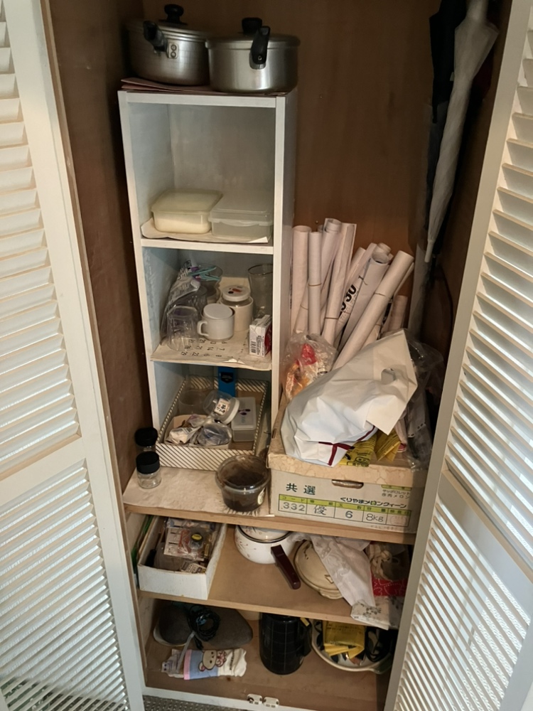 札幌市中央区のお客様の収納 遺品整理前
