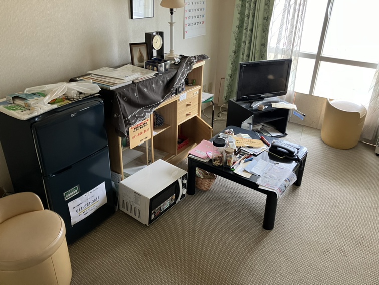 札幌市中央区のお客様のお部屋 遺品整理前